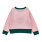 Maglione Bimba con rosa e scritta lana e cotone
