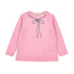 T-shirt Bimba Fiocco con strass