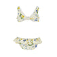 Bikini Bambina stampa limoni e rouches