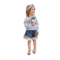 Shorts Bambina frou frou in denim