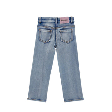 Jeans regular Bambina Floreali