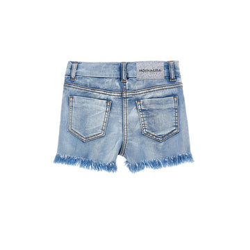 Short Bimba sfrangiati con Trilli e fiori