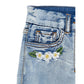 Short Bimba sfrangiati con Trilli e fiori