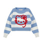 Maglia Bambina Hello Kitty a righe