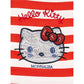 T-shirt Bimba Hello Kitty a righe e strass