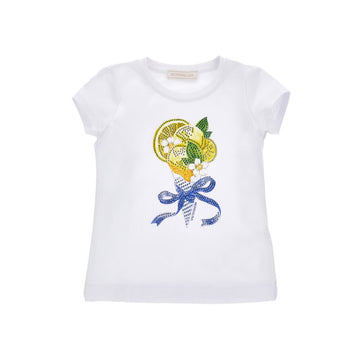 T-shirt Bimba ice cream con strass