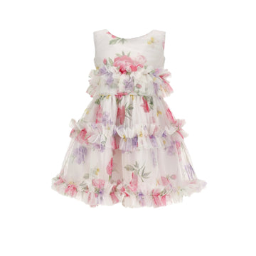 Abito Bambina tulle floreale