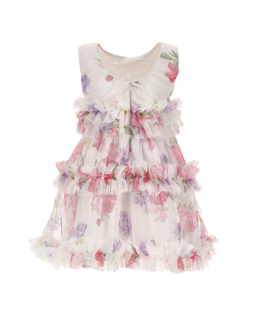 Abito Bambina tulle floreale