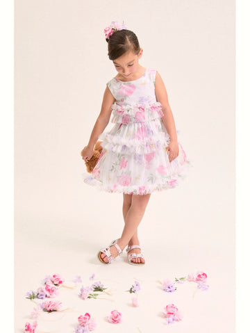 Abito Bambina tulle floreale