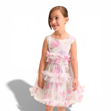 Abito Bambina tulle floreale