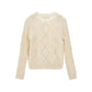 Cardigan Bimba con Losanghe ricamate
