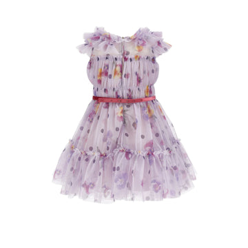Abito Bimba in tulle Pois e fiori