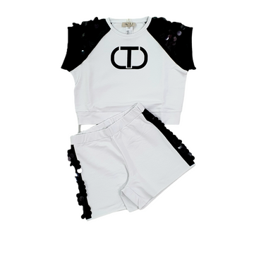 Completo Bambina con paillettes Twinset