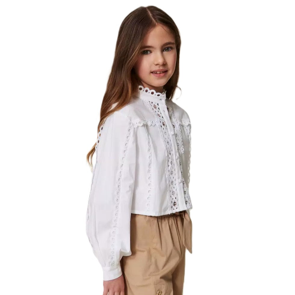 Blusa Romantica in Ricamo Inglese – Bianco Puro | Paris Fashion Shops Blusa Romantica in Ricamo Inglese – Bianco Puro | Paris Fashion Shops