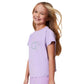 T-shirt bimba con Oval T strass
