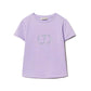 T-shirt bimba con Oval T strass