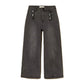 Jeans Baby wide leg con bottoni logati
