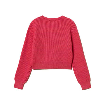 Pullover Baby a coste con logo