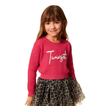 Pullover Baby a coste con logo