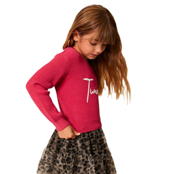 Pullover Baby a coste con logo