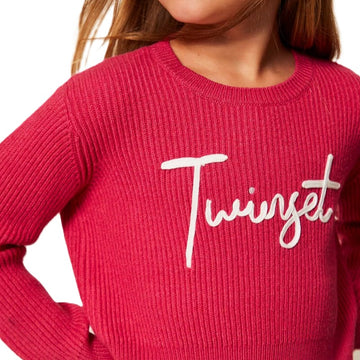 Pullover Baby a coste con logo