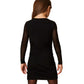 Abito corto in tulle con arricciatura