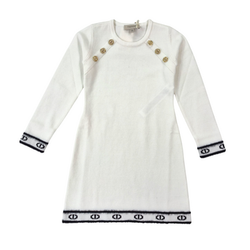 Abito Bambina Oval T con bottoni