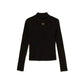Maglia lupetto a costine con Oval T girl