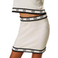 Minigonna in maglia con Oval T