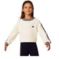 Pullover a costine con bande bicolor