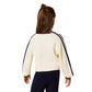 Pullover a costine con bande bicolor