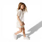 T-shirt Baby con maniche in pizzo