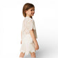 T-shirt Baby con maniche in pizzo