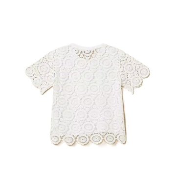 T-shirt Baby con maniche in pizzo
