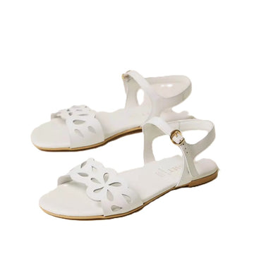 Sandali Girl in pelle con motivo a fiori