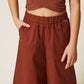 Pantalone Girl cropped in popeline