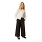 Pantalone Girl in popeline con borchie