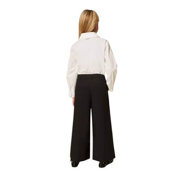 Pantalone Girl in popeline con borchie
