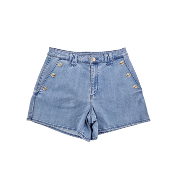 Shorts Bambina Jeans con bottoni