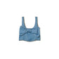 Top cropped con maxi fiocco Girl