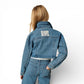 Giacca Girl cropped in jeans