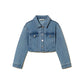 Giacca Girl cropped in jeans