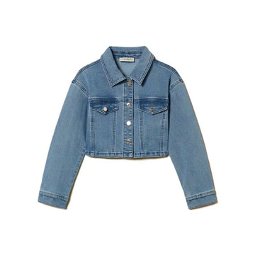 Giacca Girl cropped in jeans