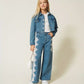 Giacca Girl cropped in jeans