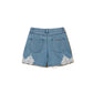 Shorts Girl in jeans con pizzo