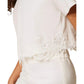T-shirt con pizzo e logo
