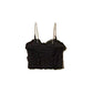 Top Bambina in tulle con volant