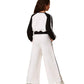 Felpa Bambina color block con righe