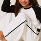 Pantaloni Bambina ampi in felpa con righe