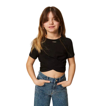 T-shirt Bambina con fiocco